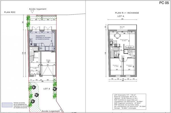 A VENDRE - MAISON VUE MER -  44770 PREFAILLES - 4 pièces 89 m²