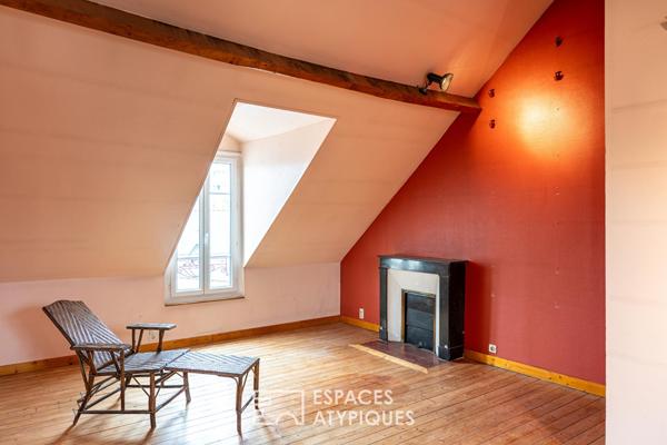 Double mancelle de charme avec garage à réinventer