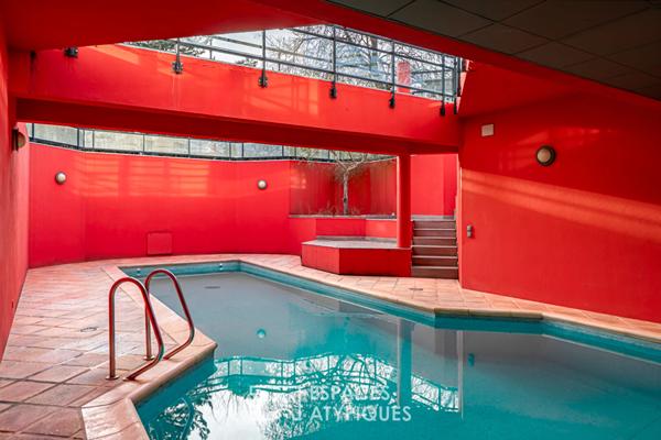 Maison d’architecte avec piscine dans le parc de Maisons-Laffitte