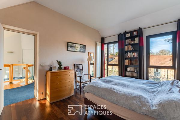Maison d’architecte avec piscine dans le parc de Maisons-Laffitte