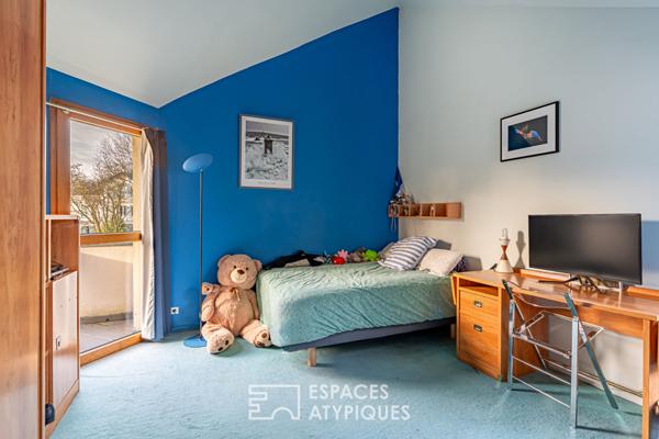 Maison d’architecte avec piscine dans le parc de Maisons-Laffitte