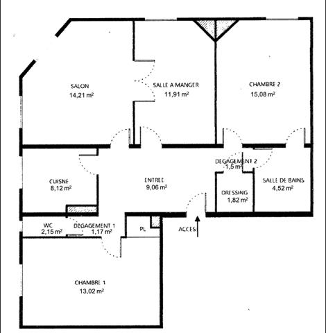 Appartement 4 pièces - 83 m²