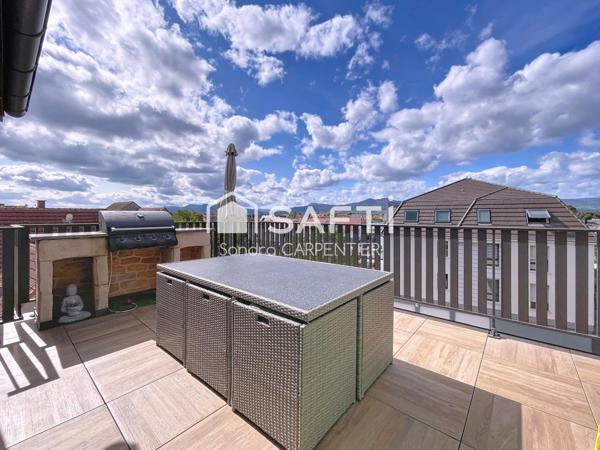 Spacieux appartement avec belle terrasse vue dégagée – Ebersheim