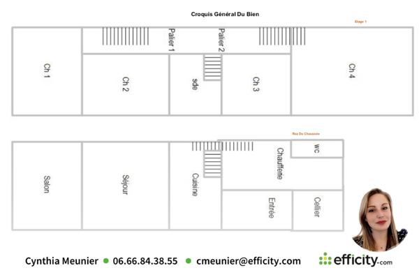 Maison 6 pièces - 144 m² Exclusivité efficity