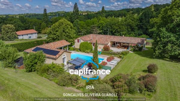 Dpt Lot et Garonne (47), à vendre VILLENEUVE SUR LOT propriété T10