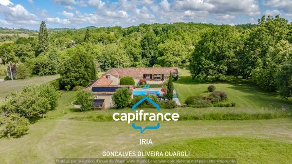 Dpt Lot et Garonne (47), à vendre VILLENEUVE SUR LOT propriété T10
