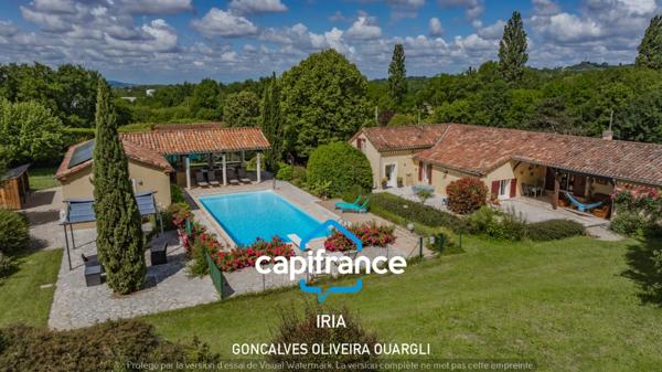 Dpt Lot et Garonne (47), à vendre VILLENEUVE SUR LOT propriété T10