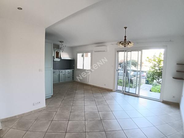 T3 de 59m² en rez de jardin, traversant ouvrant sur 2 jardins