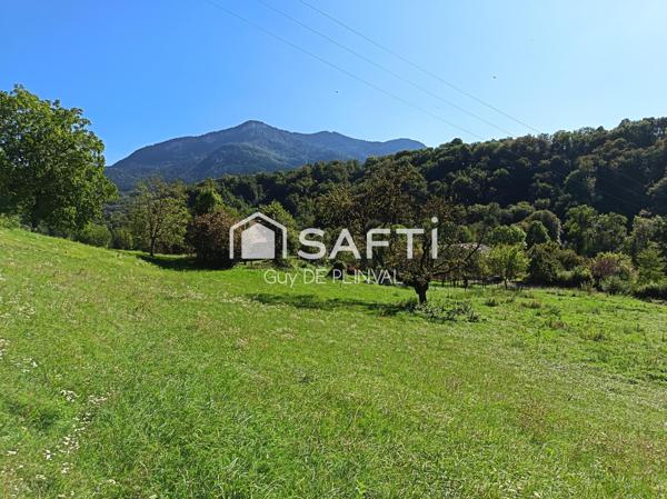 Saint-Offenge – Terrain plein sud – Vue panoramique Revard, Colombier & Clergeon