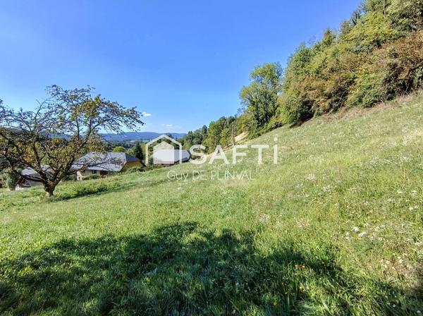Saint-Offenge – Terrain plein sud – Vue panoramique Revard, Colombier & Clergeon