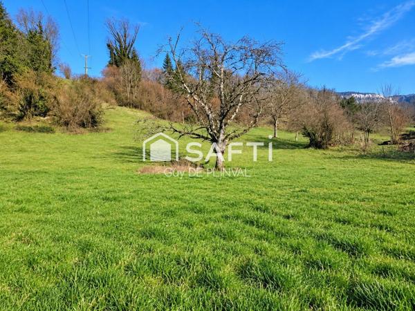 Saint-Offenge – Terrain plein sud – Vue panoramique Revard, Colombier & Clergeon