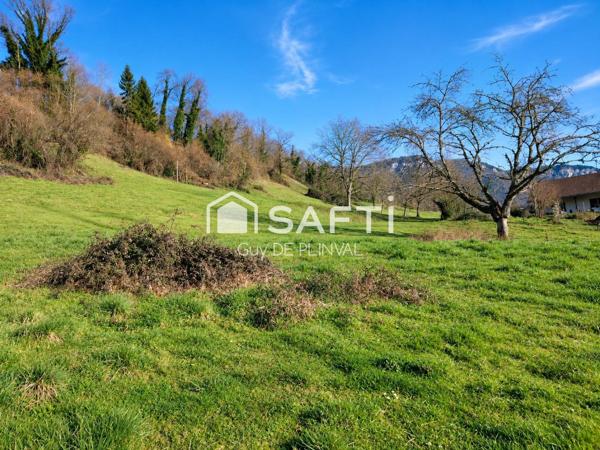 Saint-Offenge – Terrain plein sud – Vue panoramique Revard, Colombier & Clergeon
