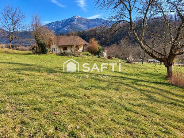 Saint-Offenge – Terrain plein sud – Vue panoramique Revard, Colombier & Clergeon