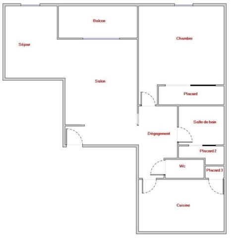 Appartement 3 pièces - 61 m²