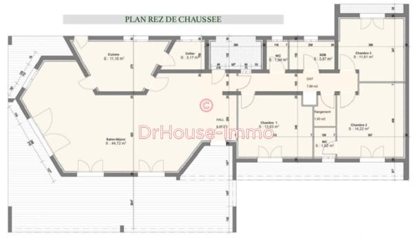 Maison à vendre 4 pièces de 122 m²