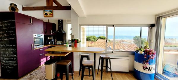 Duplex avec  Rooftop, piscine et  vue mer à Saint Pierre La Mer