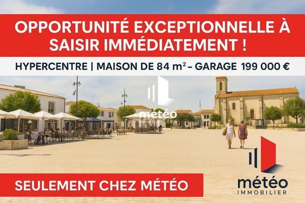 Bien d’exception au coeur du centre ville avec un GARAGE ! À deux pas de la plage ! 2 chambres 84 m2