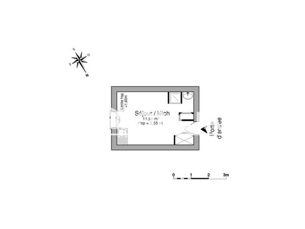 Location Studio 11.9 m² - 4 RUE DE LA BRECHE Chartres 28000
