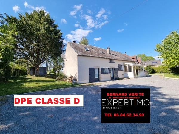 Brécy (18220) Maison de Type Longère 5 pièces sur Parcelle Arborés de 2400m2