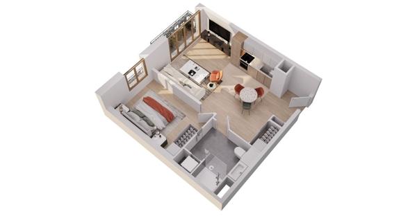Appartement Maisons Alfort 2 pièces 46.18 m2