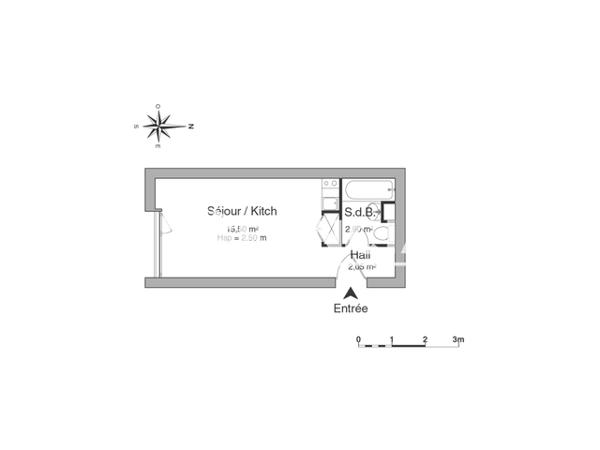 Location Studio meublé 20.45 m² - 41 QUATER AVENUE DE LOVERCHY Annecy 74000