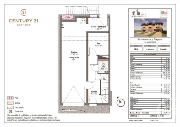 Appartement Triplex à vendre  4 pièces - 87,05 m2 MONTRIOND - 74