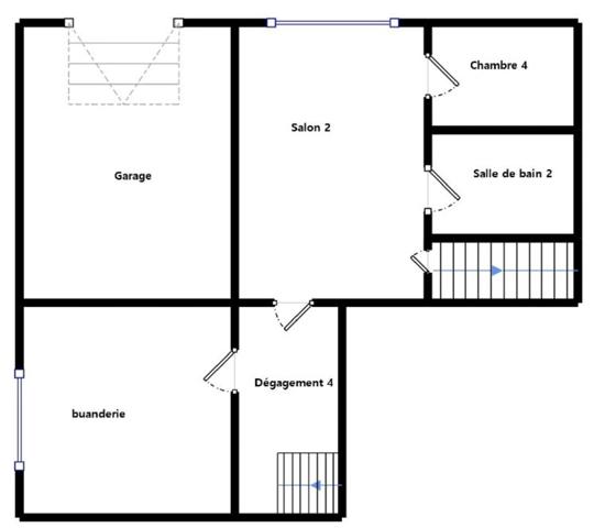 CHAMALIERES : Maison 3 chambres + T1 indépendant – jardin – garage