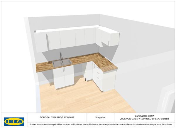 Appartement Bordeaux 2 pièce(s) 46.5 m2