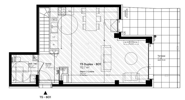 Lyon 7 -Duplex de 112,70 m² – 4 chamnbres – terrasse – garage