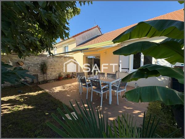 Maison plain-pied, 2 chambres, 80 m², 385 m² de terrain, quartier calme