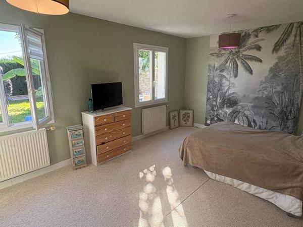 Maison plain-pied, 2 chambres, 80 m², 385 m² de terrain, quartier calme