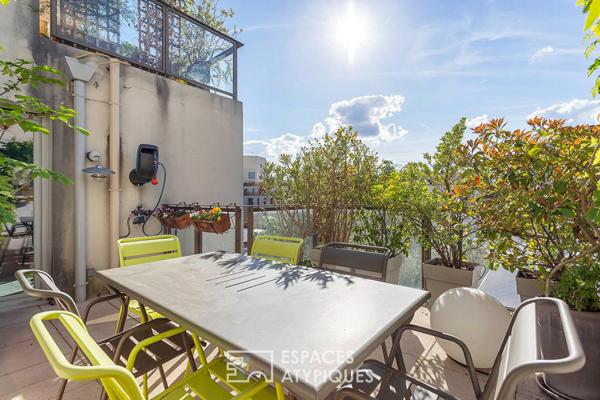 Duplex contemporain avec terrasses