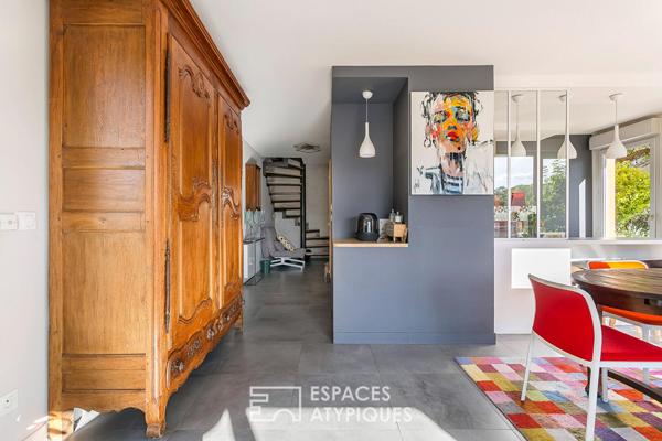 Duplex contemporain avec terrasses