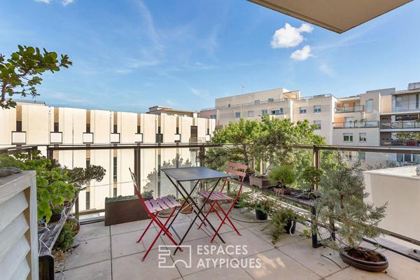 Duplex contemporain avec terrasses
