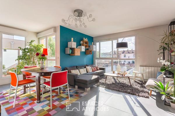 Duplex contemporain avec terrasses