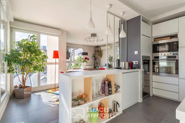 Duplex contemporain avec terrasses