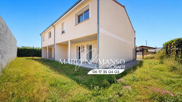 T3 lumineux de 64 m² avec jardin, terrasse et 2 places