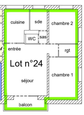 Angers – T3 avec balcon