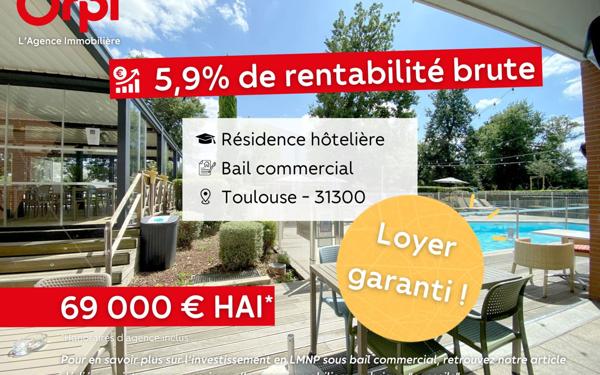 Appartement à vendre    1 pièce •  Toulouse