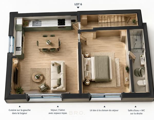 APPARTEMENT T2 DE 40 M² À RÉNOVER – À 1,5 KM DU PORT DE VANNES – SECTEUR GARE / HÔPITAL