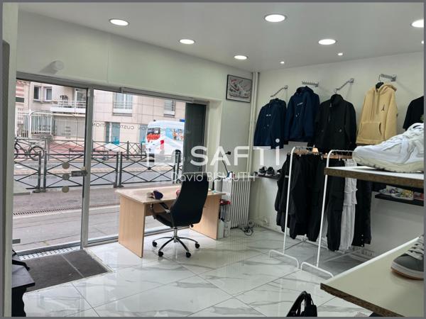 Cession de droit au bail ASNIERES SUR SEINE local commercial de 32 m2 avec une vitrine de 5 mètres