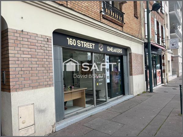 Cession de droit au bail ASNIERES SUR SEINE local commercial de 32 m2 avec une vitrine de 5 mètres