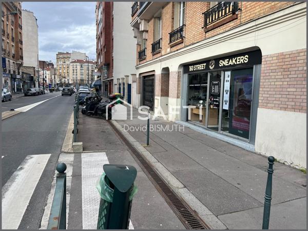 Cession de droit au bail ASNIERES SUR SEINE local commercial de 32 m2 avec une vitrine de 5 mètres