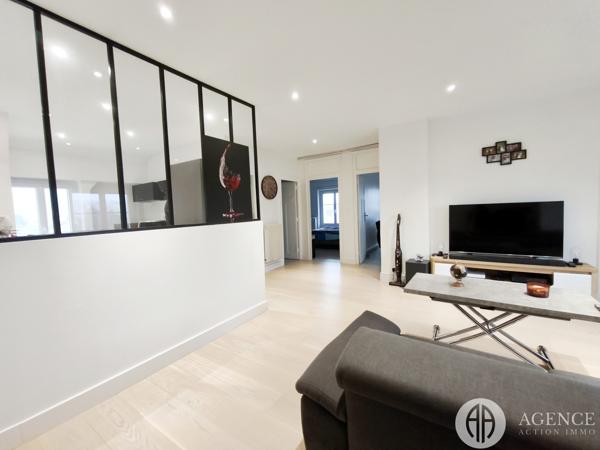 Appartement meublé, garage et terrain