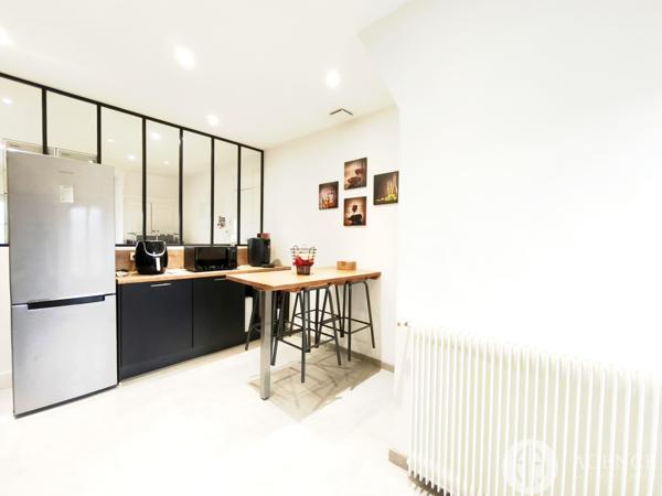 Appartement meublé, garage et terrain