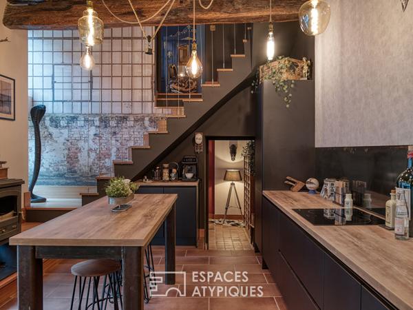 Maison de village avec cour intérieure