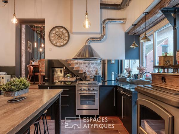 Maison de village avec cour intérieure