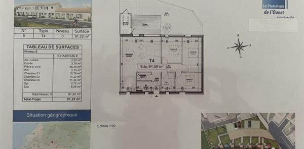 Maison 4 pièces de 91 m² à Dompierre-sur-Mer (17139)