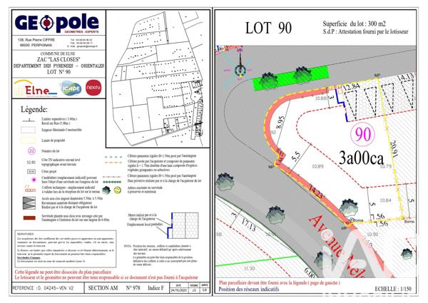 Terrain à vendre 300 m² Elne