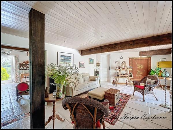 Maison à vendre 8 pièces AIRVAULT (79) - terrain 2769 m² - 5 ch - mare -288 m² habitable